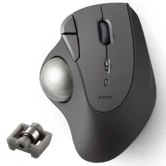【特価セール】エレコム ワイヤレス トラックボールマウス Bluetooth IST (イスト) シリーズ 5ボタン 親指操作 ベアリング支持 Windows Mac Chromebook ブラック 2 M-IT11BRABKのサムネイル