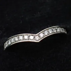 新品仕上げ済み CHAUMET ショーメ 46 ジョゼフィーヌ ダイヤ ダイヤモンド 25P リング Pt950 プラチナ 082554 「ジョゼフィーヌ」コレクション エグレット バンドーリング G VS+ ブリリアントカット ジュエリー 4668のサムネイル