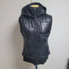 正規品 adidas レディース フード ダウン ベスト ブラック