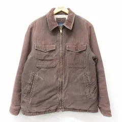 L/古着 ギャップ GAP 長袖 コーデュロイ ジャケット メンズ 00年代 00s 茶 内側ボア 26jan21