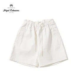 Nigel Cabourn ナイジェルケーボン ショートパンツ "NEW GYM PANT WHITE DENIM" 80520051011のサムネイル