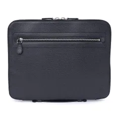 ルイ ヴィトン M32612 ウラジミール タイガ アルドワーズ ブラック クラッチバッグ 書籍バッグ ビジネスバッグ ブリーフケース レザー シルバー金具 LOUIS VUITTON（未使用　展示品）