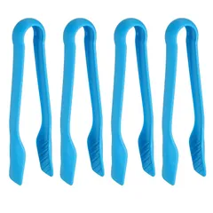 【新品】 uxcell トースター用トング 4個セット 20cm キッチン用サーバートング パン・サラダ用クリップ 耐熱食品クランプ 調理・焼き・BBQ・ビュッフェ用ツール ブルー 1のサムネイル