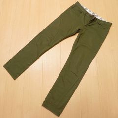 (38★ ディッキーズ Dickies 5ポケット ストレッチ パンツ w30 Lot.163M40WD21 オリーブ系 スリム タイト 古着