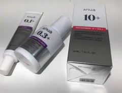Anua スキンケアセット 10＋ 0.3＋ 0.1＋ ダークスポットセラム 30ml レチノール ナイアシン セラム 30ml アクアレチノールアイクリーム 30g 3点セット
