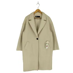 ザラ ZARA textured coat white レディース  M