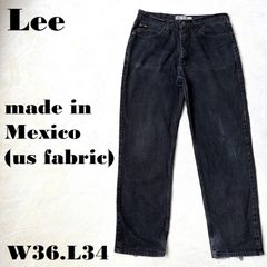 Lee W36L34 メキシコ製 フェード ブラックデニム コットン100％ ブラックジーンズ リー