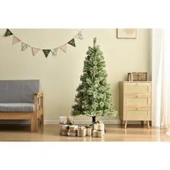 BTM クリスマスツリー 北欧 おしゃれ 120cm オーナメント無し 松ぼっくり付 飾り ヨーロッパトウヒツリー 豊富な枝数 0