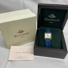 ◇ Rosemont 腕時計 [ N-001 ] レディース 【動作品】【使用感あり/キズ汚れあり/ベルトシワあり】 スクエア型 腕周り約12~17cm 約ロゼモン / 中古 031005のサムネイル