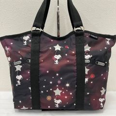 レスポートサック スヌーピー コラボ クラシックホーボー 星座 宇宙柄 