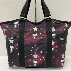 457　LeSportsac　レスポートサック　 トートバッグ　PEANUTS　コラボ　 スヌーピー　スヌーピーインザスターズ　 ナイロン　軽量　レディース