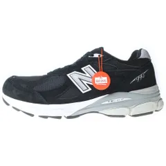 New Balance (ニューバランス) 990V3 USA製 スウェード ローカットスニーカー ブラック US9.5/27.5cm M990BS3