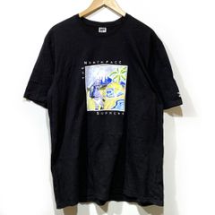 THE NORTH FACE×SUPREME ザノースフェイス×シュプリーム Tシャツ サイズXXL NT022031 ブラック系 ※中古　【津山店】