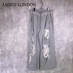 『JEDED LONDON』ジェイデッドロンドン (S) フロントダメージスウェットパンツ