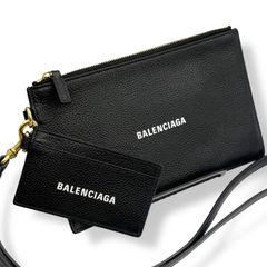バレンシアガポーチ CASH POUCH W レザー 659783 正規品 - メルカリ