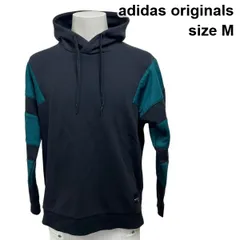 アディダスオリジナルス adidas originals プルオーバーパーカー EQUIPMENT エキップメント グレー グリーン コットン M メンズ S6C156