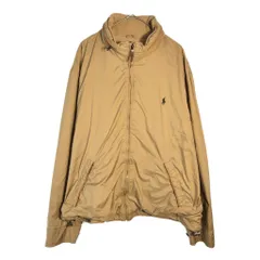 Polo by Ralph Lauren ポロ ラルフローレン ウィンドブレーカージャケット ベージュ(メンズ XXL)中古 古着 X4519