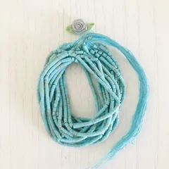 手芸☆ターコイズブルー（薄い）ビーズ超お得セット