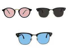 ジップコーポレーション サングラス 3点セット サーモントブラック サーモントブルーボストン ピンク