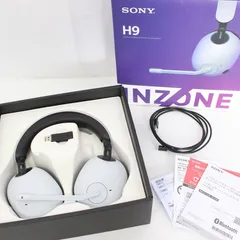 【美品】SONY INZONE H9 WH-G900NWZ ホワイト ゲーミングヘッドセット ワイヤレスモデル ノイズキャンセリング インゾーン ソニー 本体