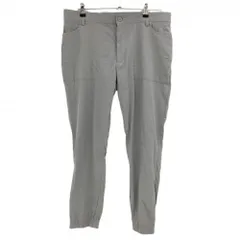 【美品】アディダス ジョガーパンツ グレー ライトグレー バックロゴ 薄手 メンズ 92 ゴルフウェア adidas