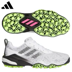 アディダス コードカオス 25 スパイクレス ゴルフシューズ MDV41 フットウェアホワイト×コアブラック×ルシッドレモン(IF3268)