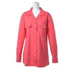 本物 美品 シャネル COCOボタン フリル付 ボーダー 半袖 カットソー 36