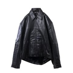 A leather TRUCKER JACKET レザー ジャケット OVY - メルカリ