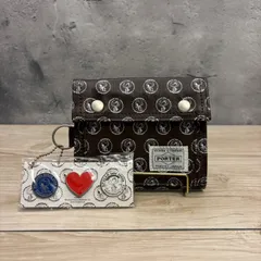 PORTER × SNOOPY 財布 ブラウン ポーター スヌーピー コラボ ウォレット コンパクト 吉田カバン 未使用級　00014