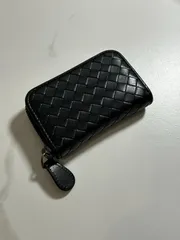 【Bottega Veneta】ボッテガヴェネタ イントレチャート コインケース ブラック