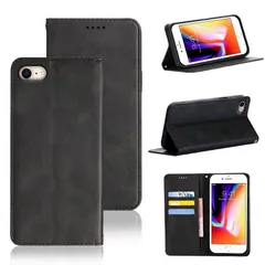 【在庫セール】適用 iPhone SE (第2世代/第3世代) ケース 手帳型 (4.7インチ対応) iphone8 用 iphone7 用 手帳型 ケース カバー PUレザー カード収納 財布型 耐衝撃 ケース マグネット スタンド機能付き 5色 (適用 i
