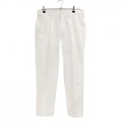 アディダス パンツ 白 コットン混 メンズ 85 ゴルフウェア adidas