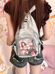Y2K me em Couture アウトポケットフェイクレザーショルダーバッグ 
