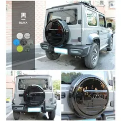 Suzuki Jimny スズキ ジムニー JB64/JB74 2018年~ 5ドア/3ドア対応 専用 スペアタイヤカバー リアドアカバー ABS樹脂製 軽量 高耐久 ドレスアップ 外観カスタム 保護 スタイリッシュ カラーバリエーション豊富