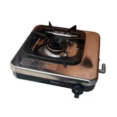 リンナイ 1口ガスコンロ KG-12C 都市ガス用 ステンレス【動作確認済】