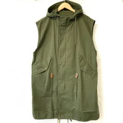 (^w^)b CIAOPANIC TYPY チャオパニックティピー ミリタリー フード付き ロング ベスト コットン100% 小顔効果 甘辛MIX オーバーサイズ 羽織り カーキ レディース サイズ ONE