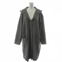 レキップヨシエイナバ L'EQUIPE YOSHIE INABA 23AW カーディガン ロング フード カシミヤ混 38 グレー B5534JJK804 /AN3