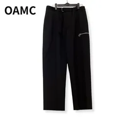 【美品】OAMC ベルト付き ジップポケット スラックス パンツ 黒のサムネイル