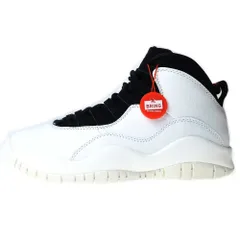 NIKE (ナイキ) AIR JORDAN 10 RETRO I'M BACK エアジョーダン10 アイムバック レースアップ ミッドカット スニーカー ブラック/ホワイト US8/26cm 310805-104のサムネイル