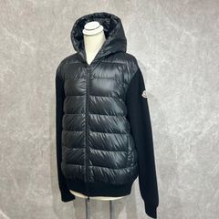 美品 モンクレール マグリア ハイブリッドダウン 2way ワッペン 黒 L 