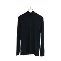 PEARLY GATES パーリーゲイツ ゴルフ 長袖 モックネック Tシャツ インナー 053-1266101 5 ブラック メンズ