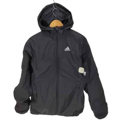 アディダス adidas マストハブ スモールロゴ レギュラーフィット WIND. RDY フード付きウインドブレーカージャケット メンズ JPN：XS 