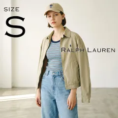 【希少ポルトガル製】Ralph Laurenラルフローレン 90sヴィンテージ コットン製 裏地チェック柄スイングトップ S ベージュ【古着】【中古】【送料無料】のサムネイル