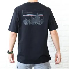 パタゴニア Tシャツ メンズ Tシャツ ロゴ '73 スカイライン・オーガニック ブラック Patagonia  37534 BLK BLACK
