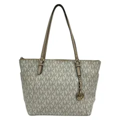 MICHAEL KORS(マイケルコース) ショルダーバッグ - アイボリー×ダークブラウン×ベージュ レザー