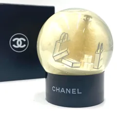 CHANELシャネル　スノードーム　オブジェ　置き物　クリスマス　ショッパー　ノベルティ　限定　ココマーク　ヴィンテージ