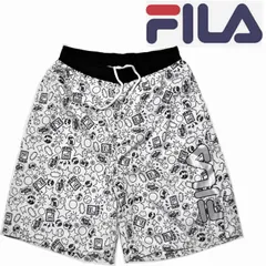 フィラショート ハーフパンツ ユニセックス　メンズ＆レディース　Lサイズ　01ホワイト