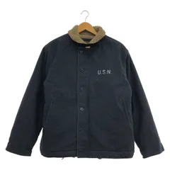 【中古】WAIPER U.S.NAVY N-1 デッキジャケット ネイビー サイズ40 ワイパー[24]