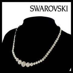 Y【SWAROVSKI】クリスタル ネックレス シルバーカラー ペンダント スワロフスキー (63361NY5a)
