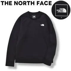 【ゴールドウィン製】 ノースフェイス THE NORTH FACE テック エアー スウェット クルー ラグランスリーブ トレーナー エンボス ロゴ プリント L ブラック アウトドア ウェア タウンユース レジャー メンズ